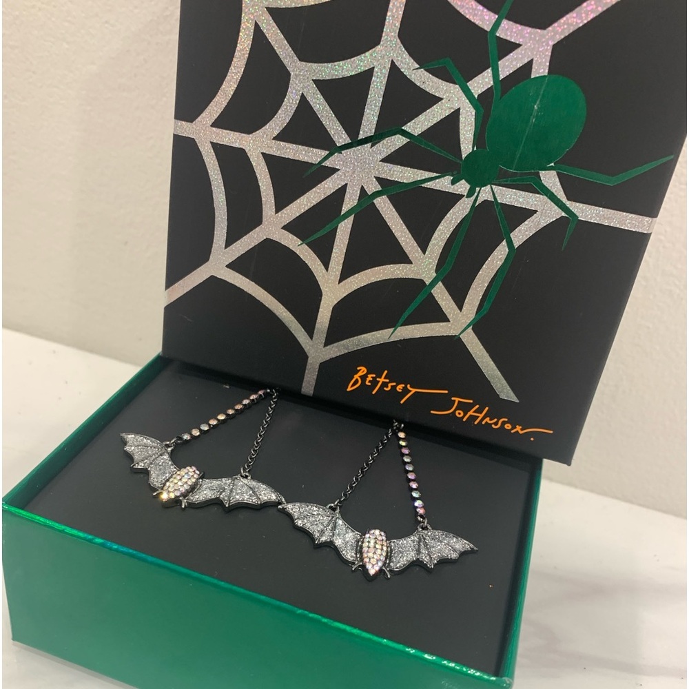 BETSEY JOHNSON 🦇Rhinestone Bat Earrings